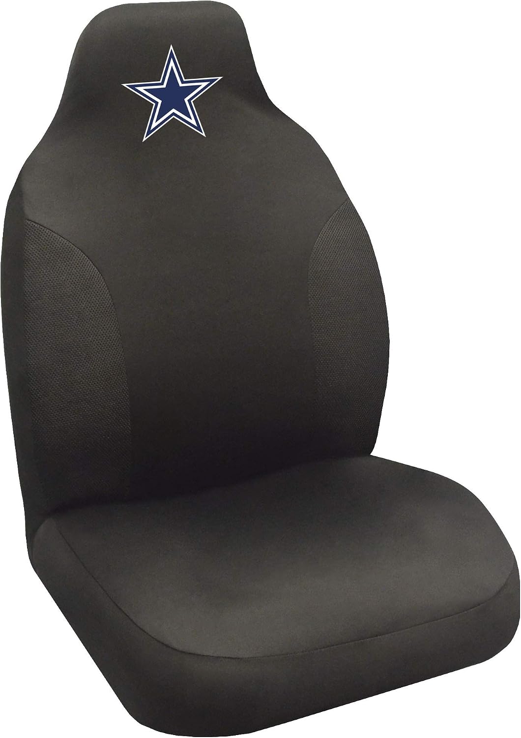Detalle 1 de FANMATS 12496 haftowane pokrowce na zagłówki Dallas Cowboys, czarne, 2 szt.