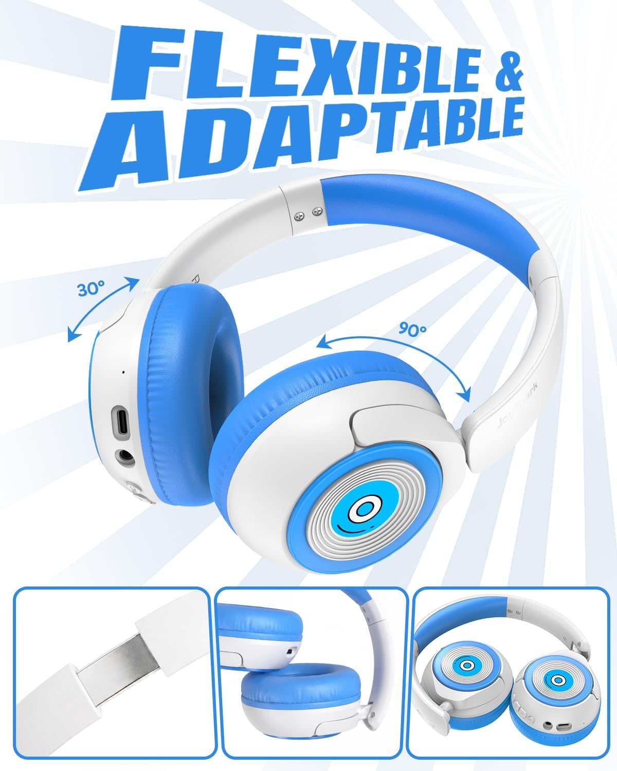 Detalle 2 de JoySpark Kids Bluetooth Headphones T2
