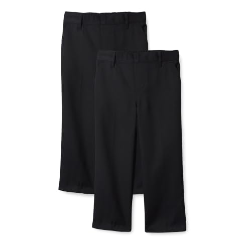 Detalle de Amazon Essentials Boys' School Uniform Trousers (2-Pack), Black, 5-6 Years