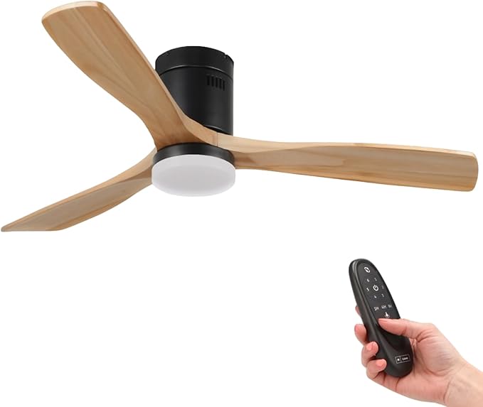 Detalle de M Mimotec Ventilador de Techo con Luz Led y Mando 🌀