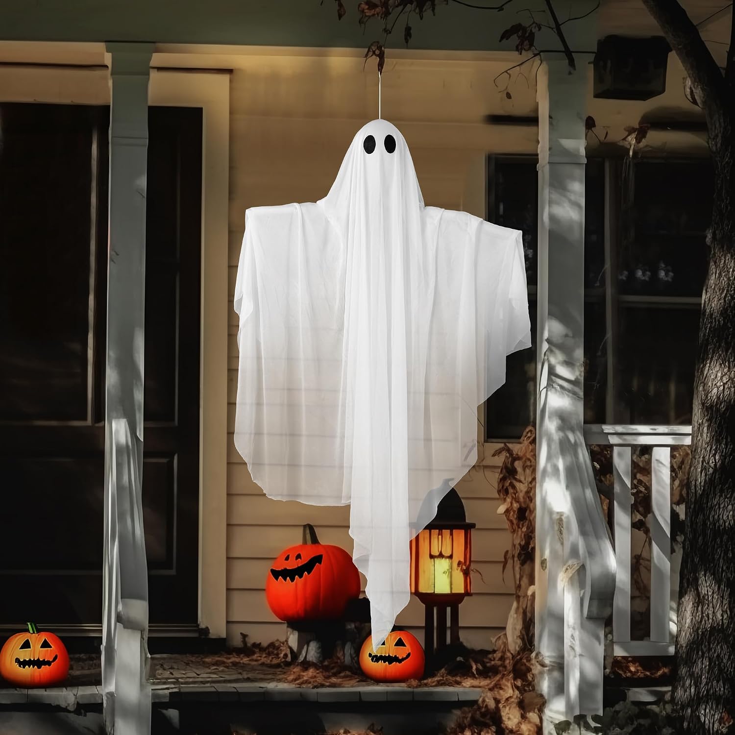Thumbnail 6 de JOYIN 15575 47-Inch Hanging Ghost with Purple LED and Timer