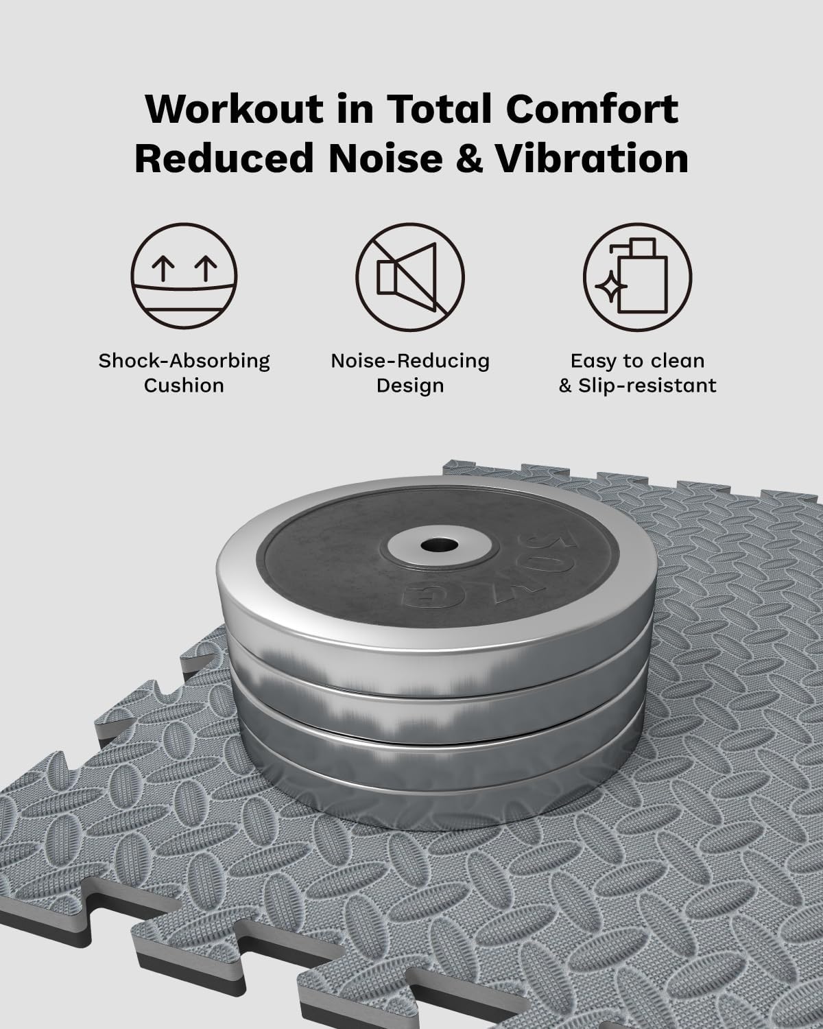Thumbnail 5 de AIRHOP Upgraded 0.79" 48 Sq Ft EVA Gym Mats