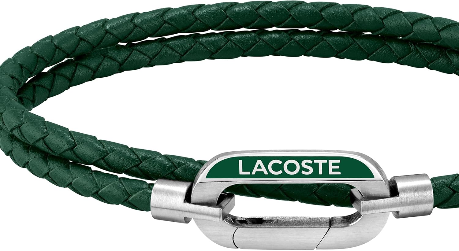 Thumbnail 1 de Lacoste Lederarmband Herren STARBOARD Kollektion – doppelt gewickelt, blau/grün/braun