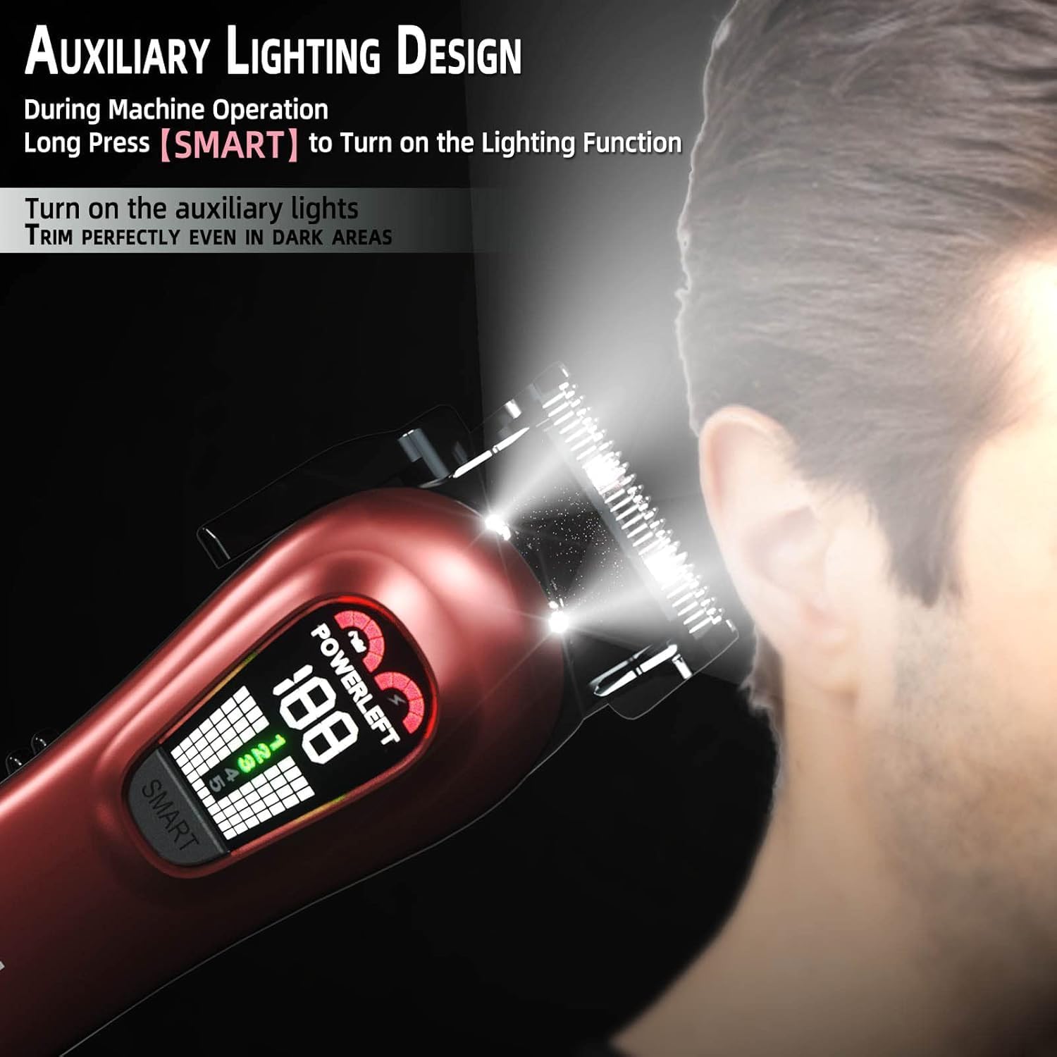 Detalle de TCMKY Hair Clippers 200 min battery