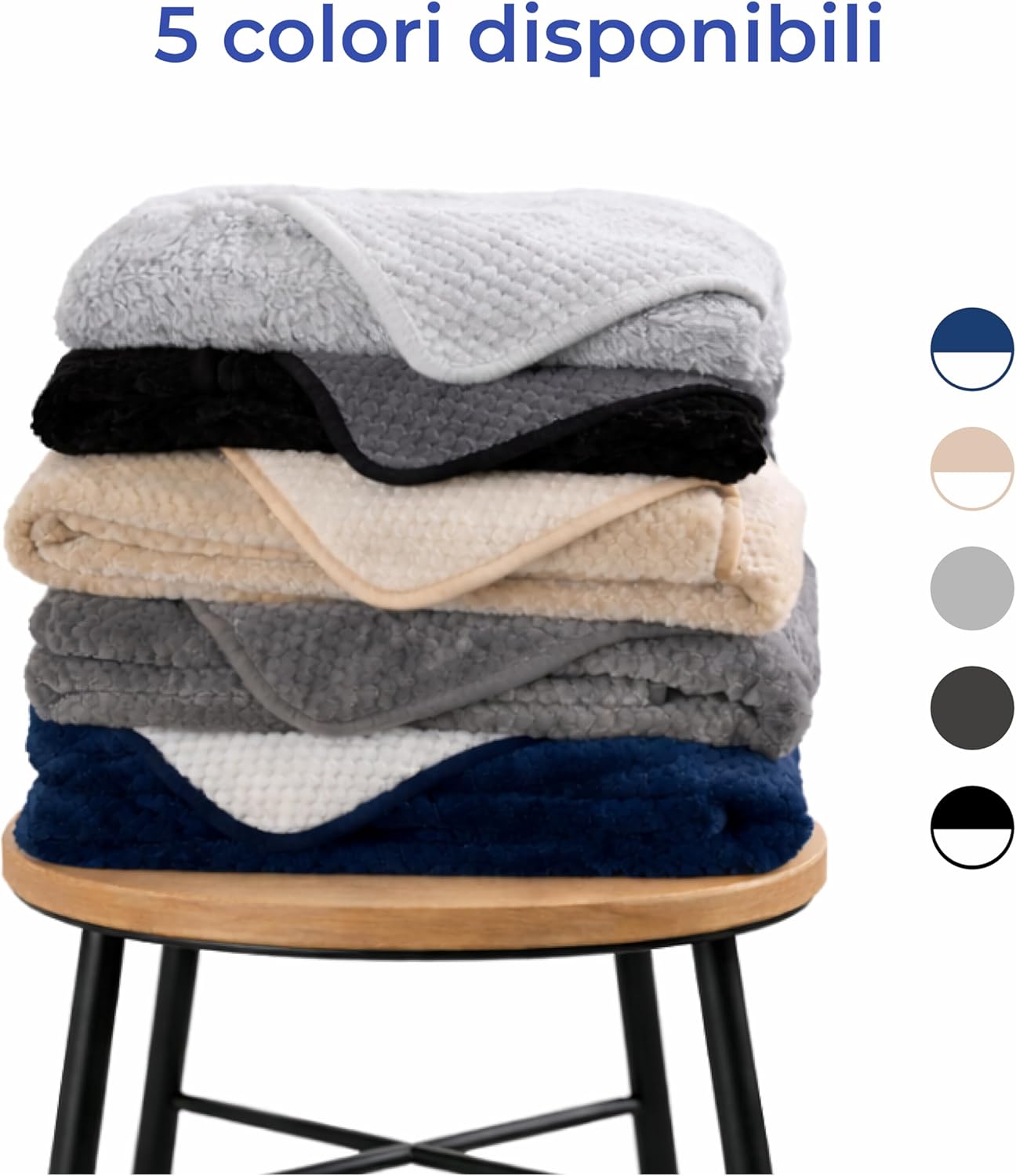 Thumbnail 6 de Dreamzie Coperta Impermeabile 127x152 cm reversibile e lavabile (beige) per letto, divano e animali