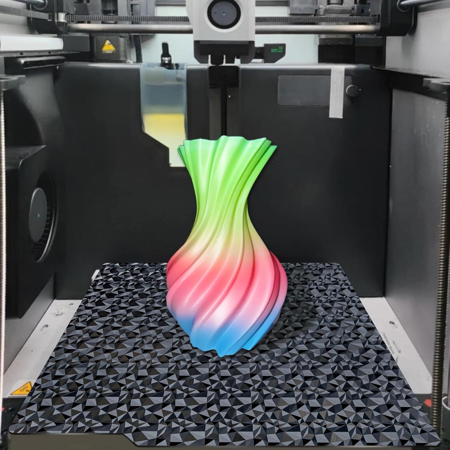 Thumbnail 6 de TIOPY PET(Carbon)+ PEO(Diamond) Bambulab Build Plate 257x257mm – Doppelseitige Federstahlplatte für Bambu Lab X2D/X1/X1C/X1E/P1P/P1S/P2S/A1