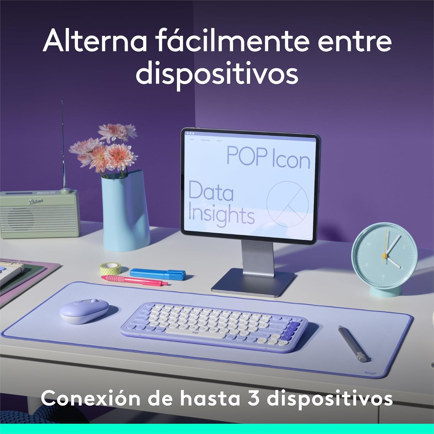 Thumbnail 7 de Logitech POP ICON KEYS: Teclado Bluetooth 3 Dispositivos 🖥