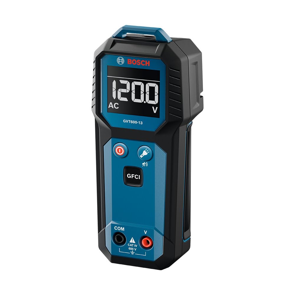 Detalle de Bosch GVT600-13 Contact Voltage Tester, CAT IV 600V, Auto-Ranging, IP54