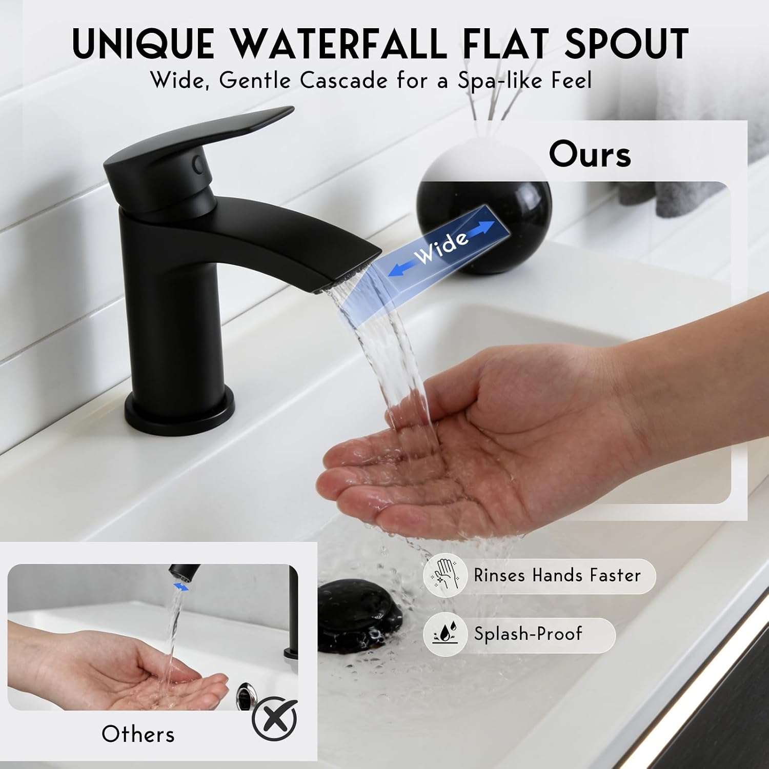 Thumbnail 4 de Waterfall basin mixer tap, 1 hole