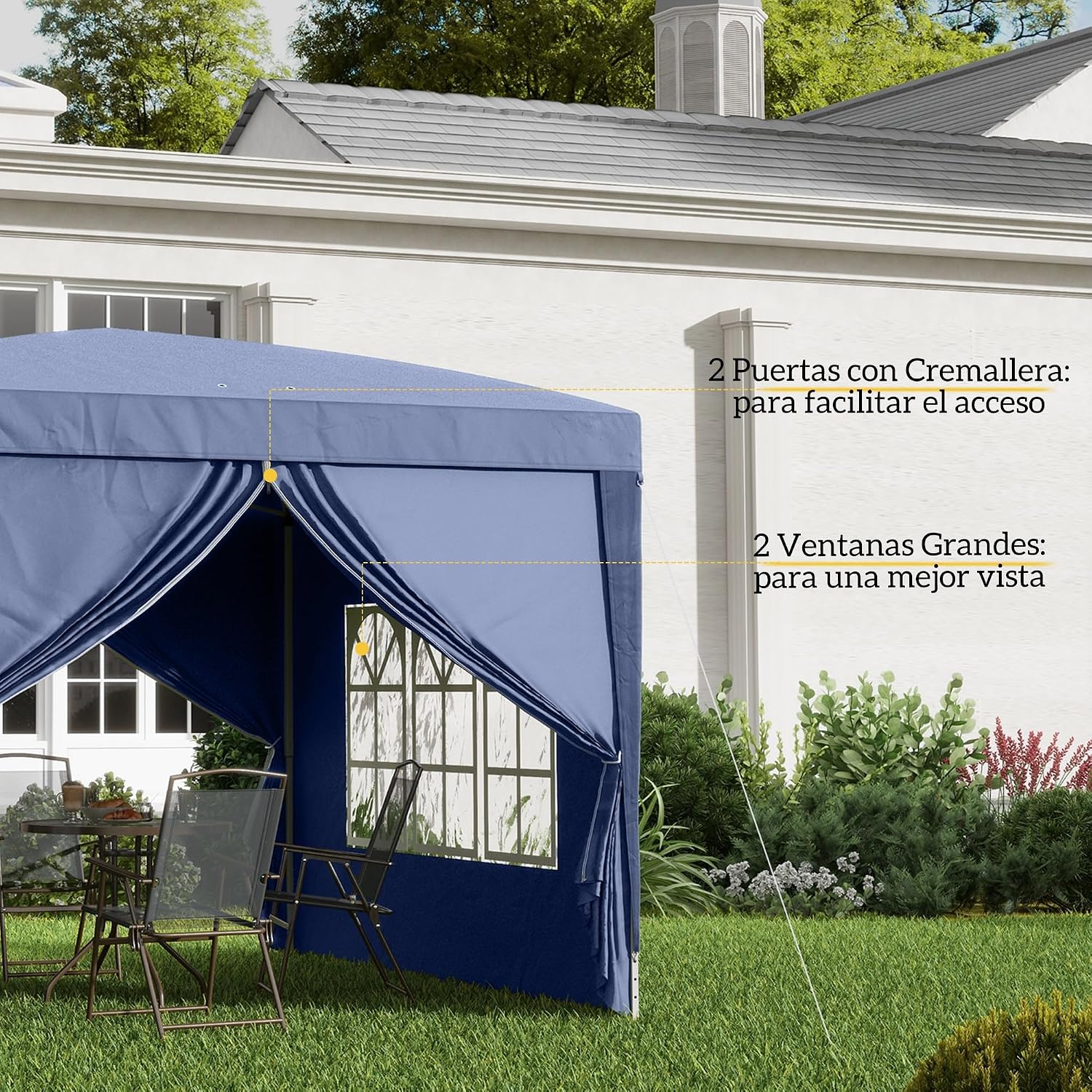 Thumbnail 5 de Outsunny Carpa Plegable 3x3m Gazebo