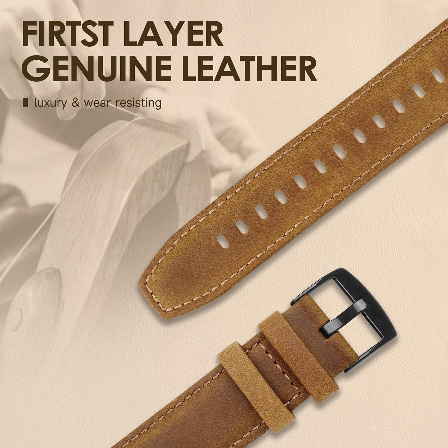 Thumbnail 3 de Tuocal 22mm Genuine Leather Strap for Galaxy Watch 3