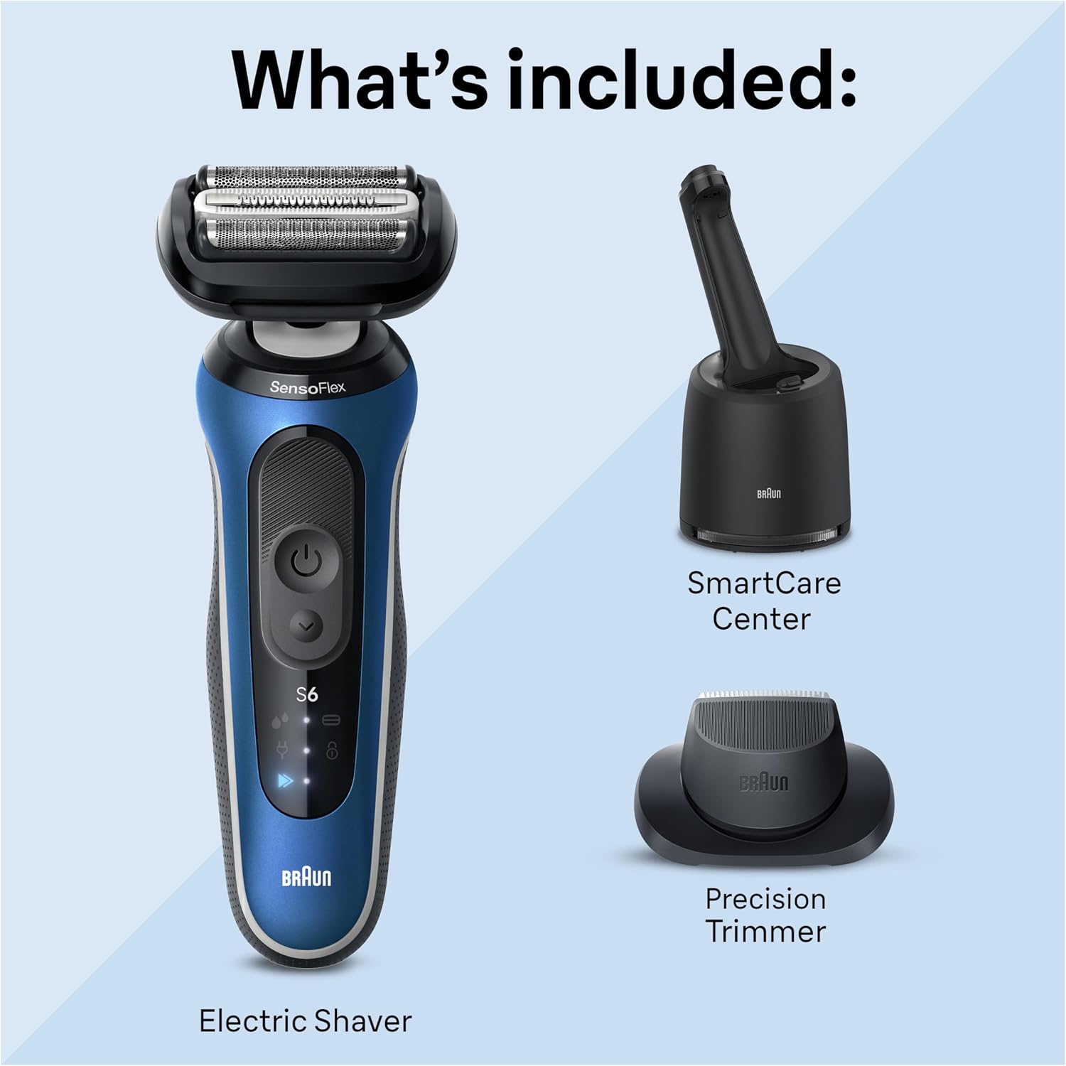 Detalle 2 de Braun Series 6 62-B7200cc Electric Shaver, Wet/Dry with Precision Trimmer
