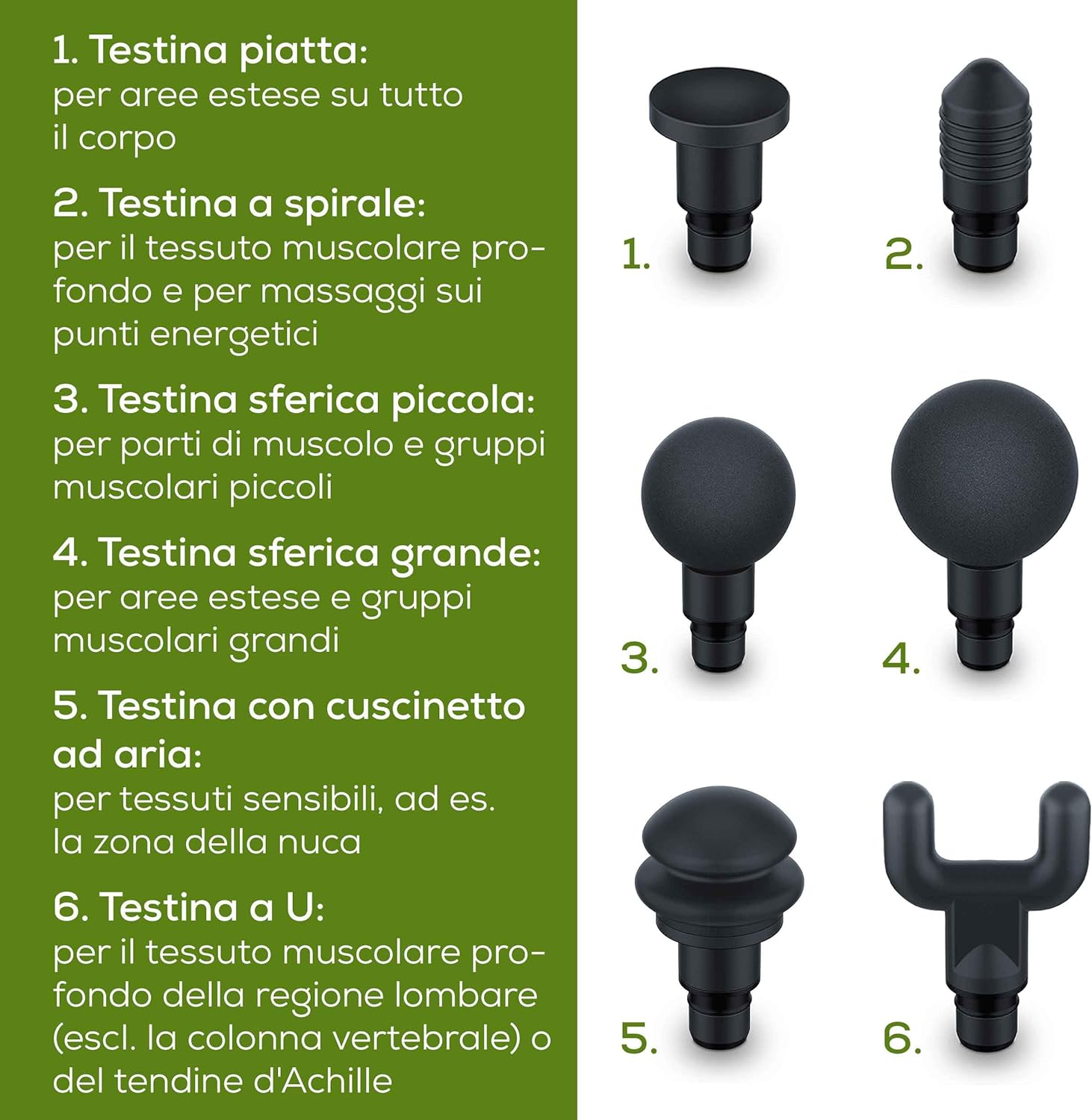 Detalle de Beurer MG 180 Massage Gun: Pistola per Massaggio Muscolare con 6 Accessori e 4 Livelli di Intensità