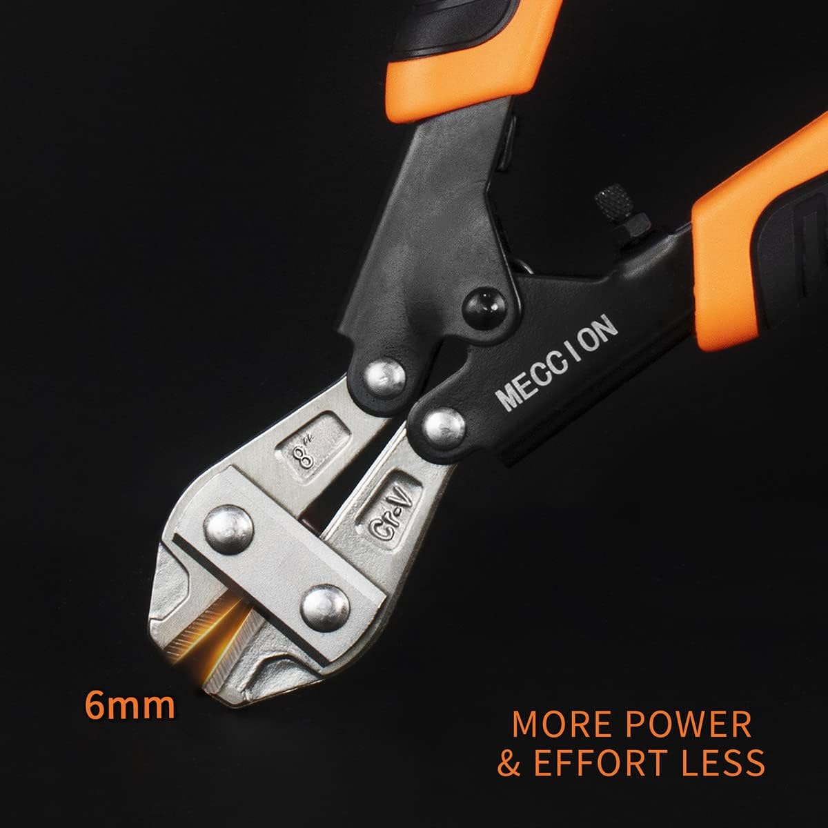 Thumbnail 4 de 8" CR-V Mini Bolt Cutter with Soft Rubber Grip – Heavy Duty Meccion Heavy Duty