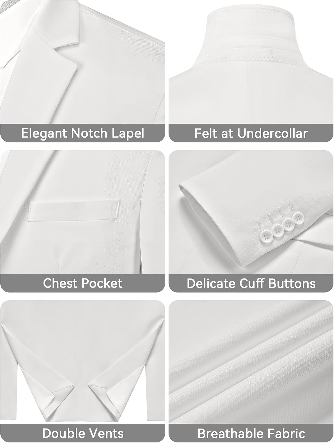 Detalle 1 de MAGE MALE Men's Blazer, Polyester