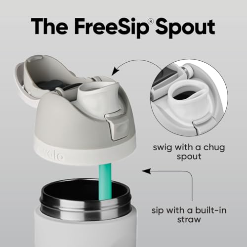 Detalle 2 de Owala FreeSip Stainless Steel Water Bottle 32 oz – Shy Marshmallow