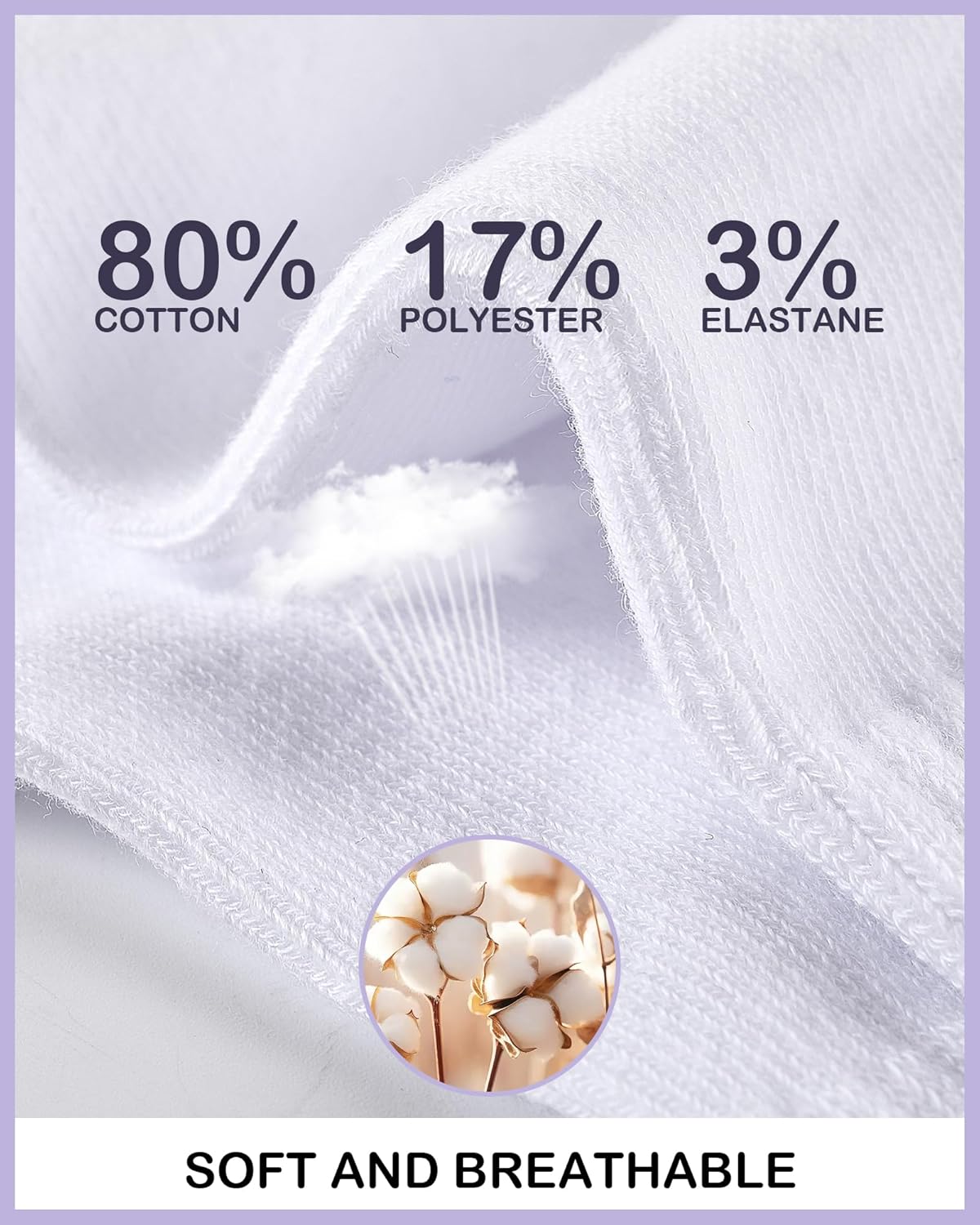 Thumbnail 4 de Niofind Calzini da tennis donna alti (3 paia) con cuore: comfort antivesciche per corsa e sport