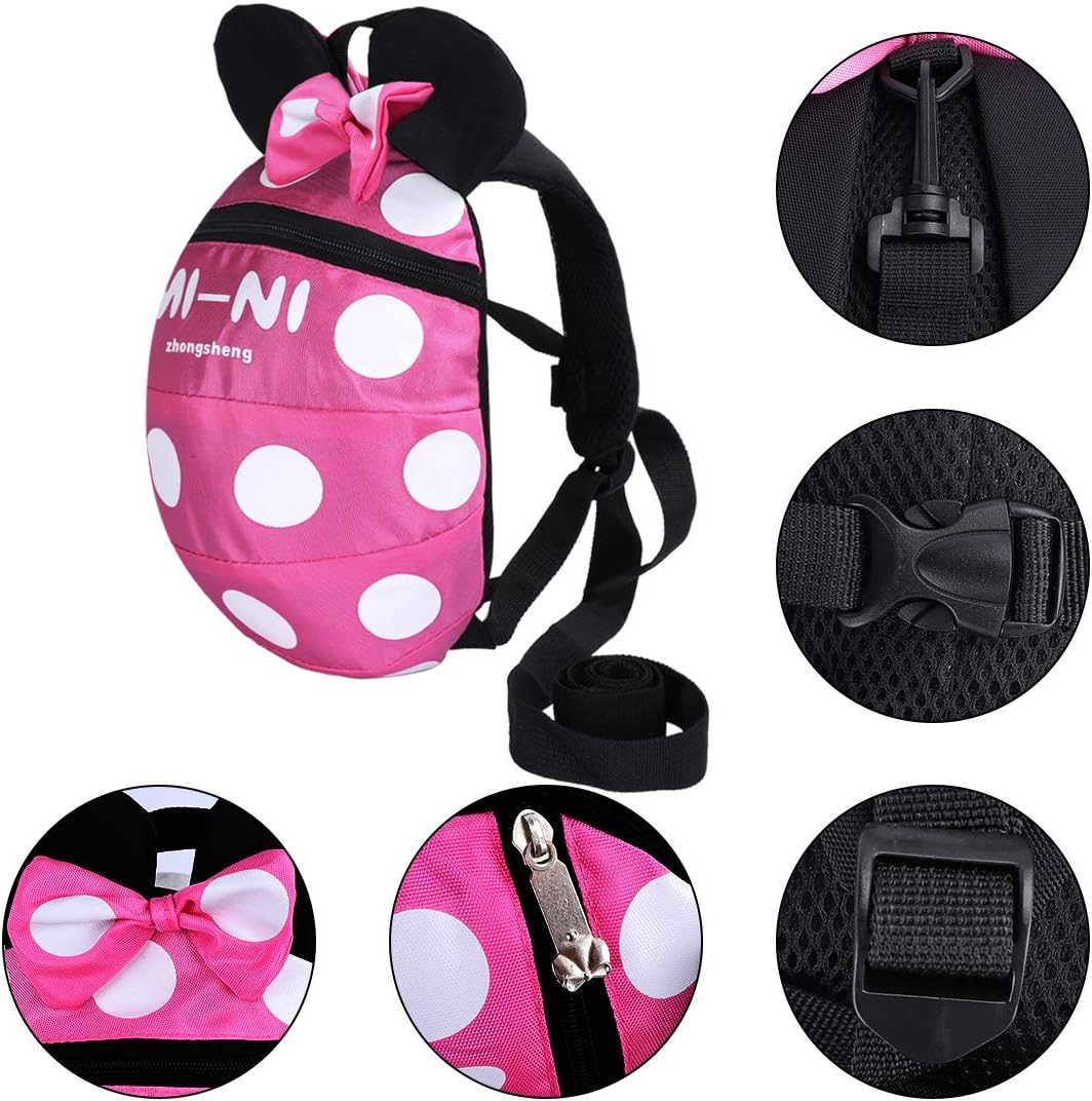 Thumbnail 3 de Baby Toddler Safety Harness Backpack with Leash – Rose Red (S, 1–5 years)