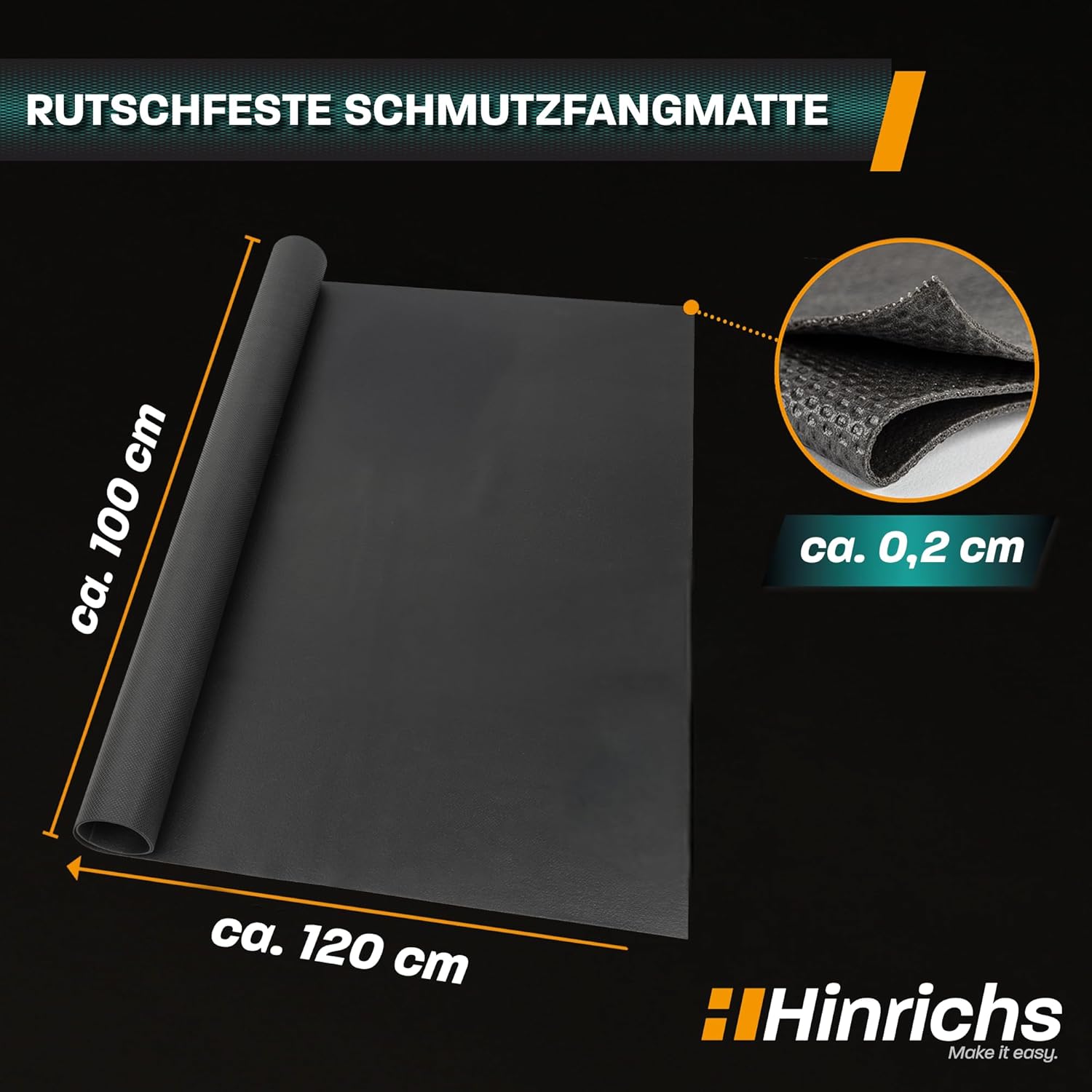 Detalle 2 de Hinrichs Antirutschmatte 120 x 100 cm