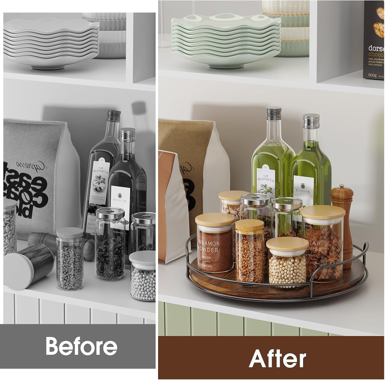 Detalle de LAMU Lazy Susan Organizer, 10-inch