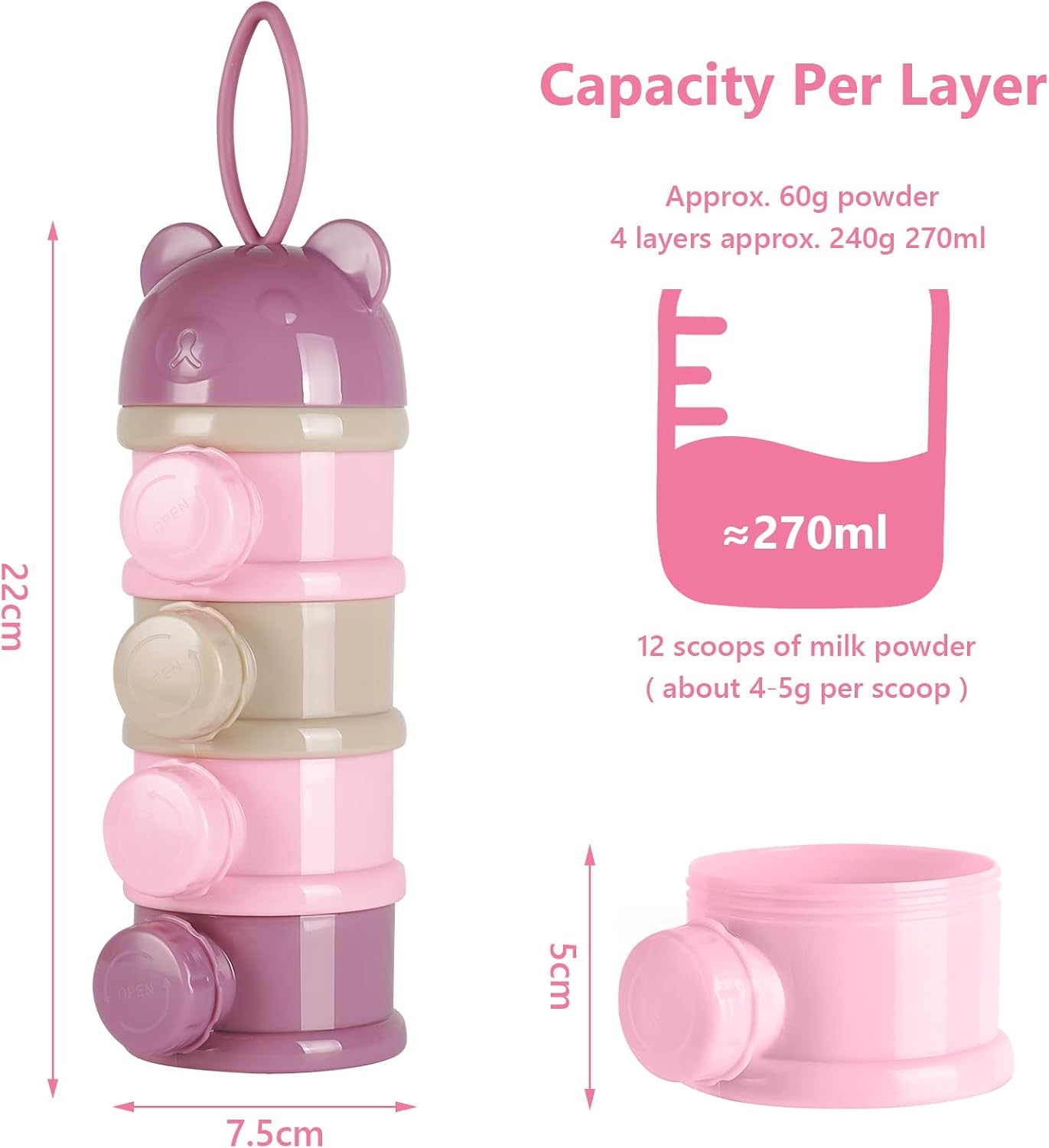 Thumbnail 1 de Vicloon dispenser latte in polvere 4 scomparti