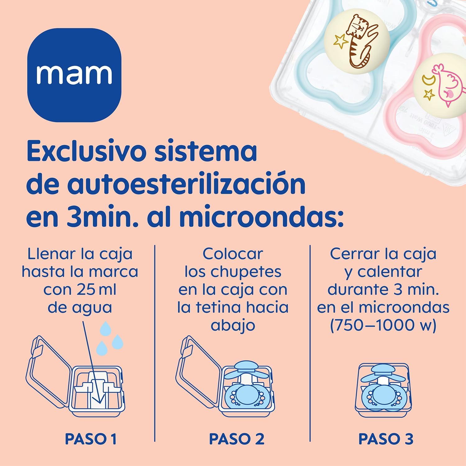 Thumbnail 6 de MAM Supreme Chupete Brillante con Caja Autoesterilizadora