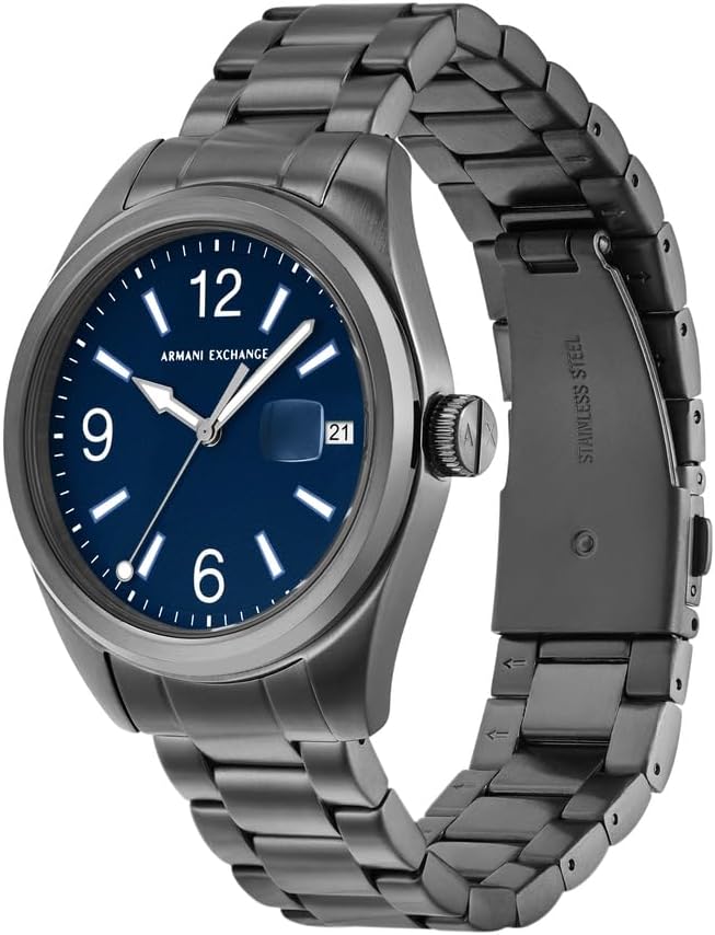 Thumbnail 2 de Armani Exchange Montre Homme - Boîtier 42 mm, acier et cadran bleu