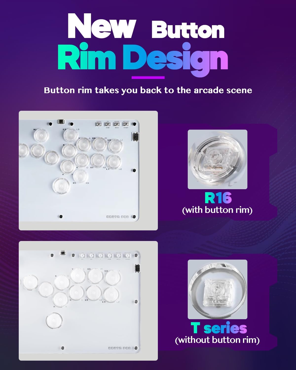 Detalle de Sehawei R16 Arcade Stick 16 Tasten