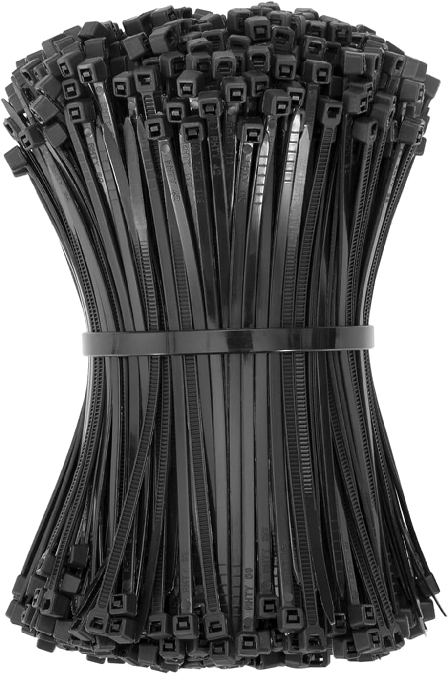 Thumbnail 1 de JelKen 500 Pack Black Cable Ties — 100mm x 2.5mm, Self-Locking Nylon Tie Wraps (4")