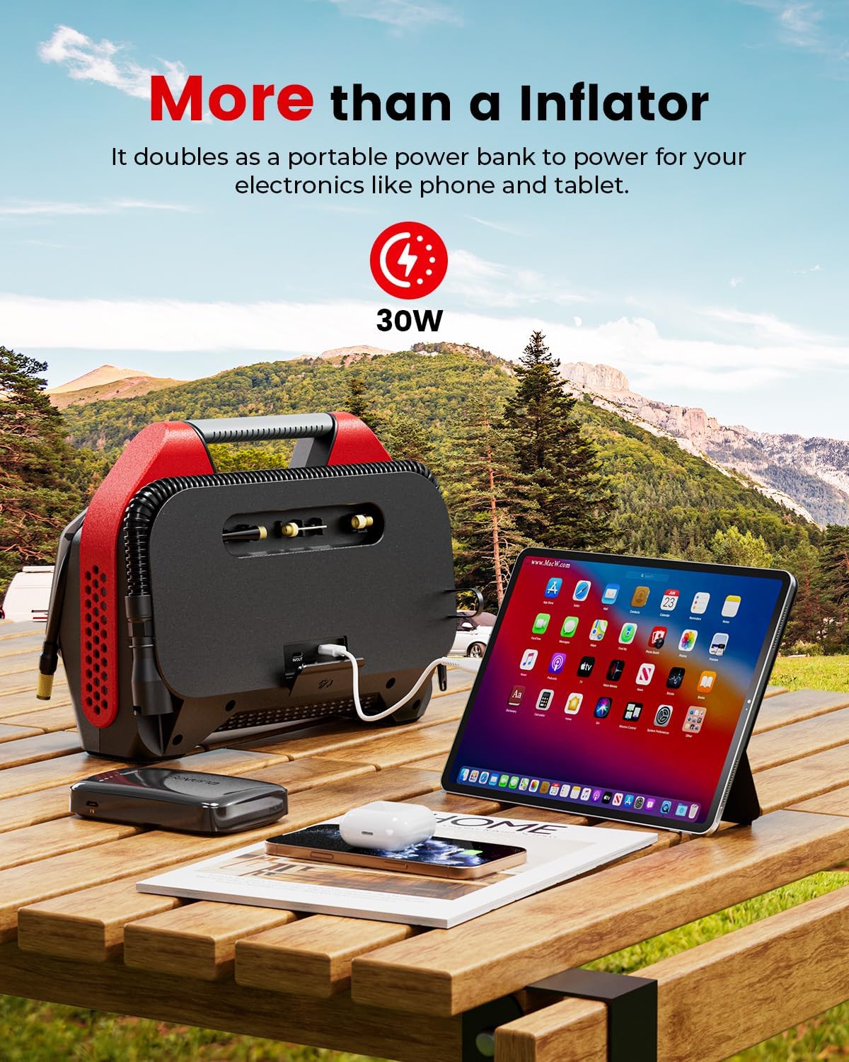 Thumbnail 4 de ETENWOLF VORTEX S6SE 15600 mAh Cordless Tire Inflator
