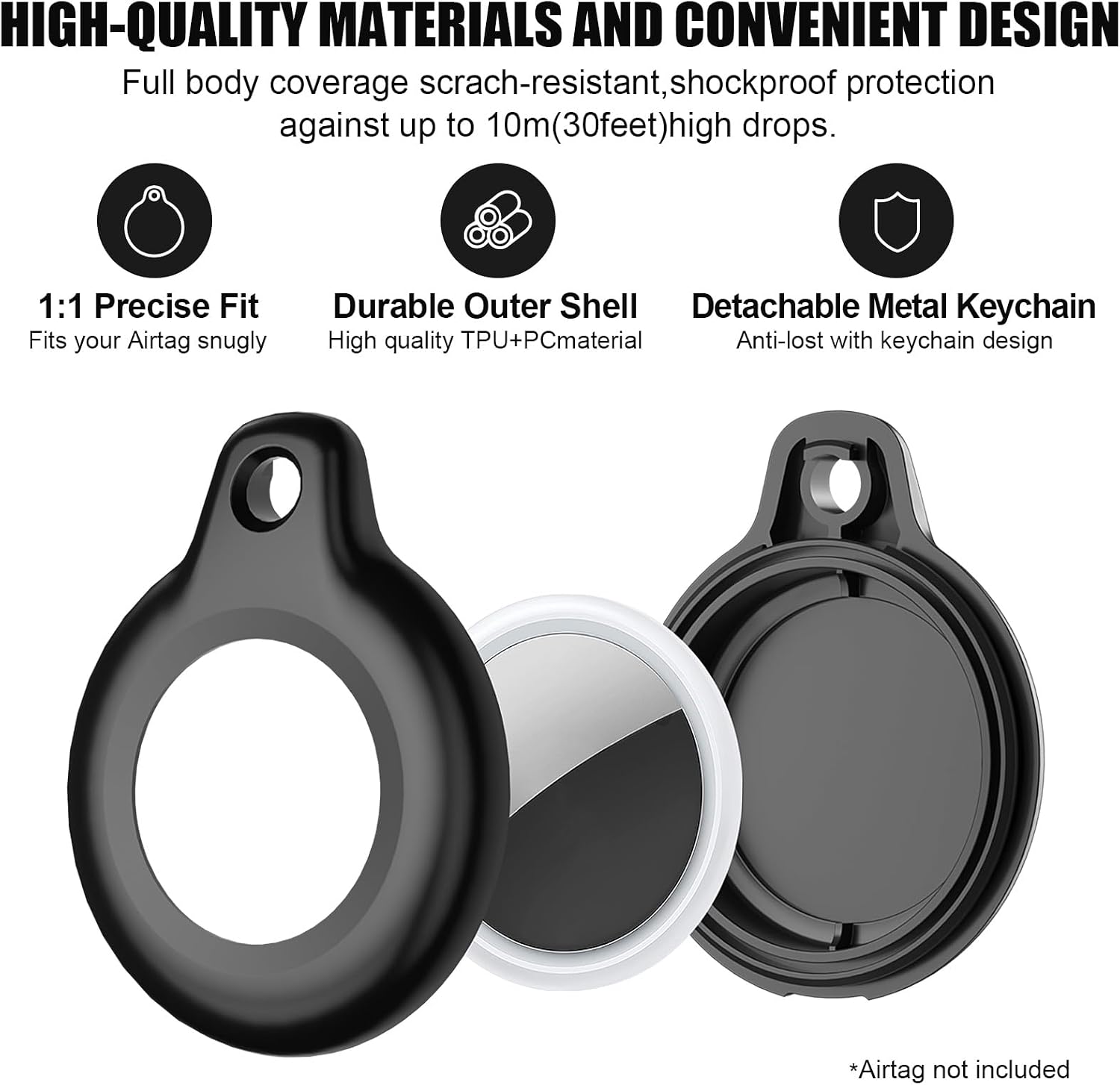 Thumbnail 4 de SUPFINE Waterproof Airtag Holder 2-pack