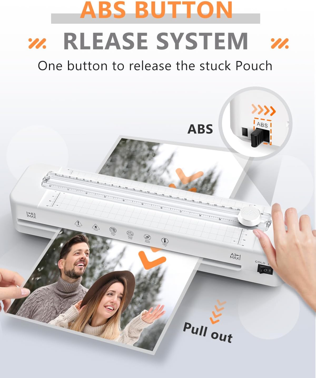 Thumbnail 1 de Raycial A3 Laminator Machine with Built-in Cutter & Corner Rounder (Fast Warm-up) for Home Office and School
