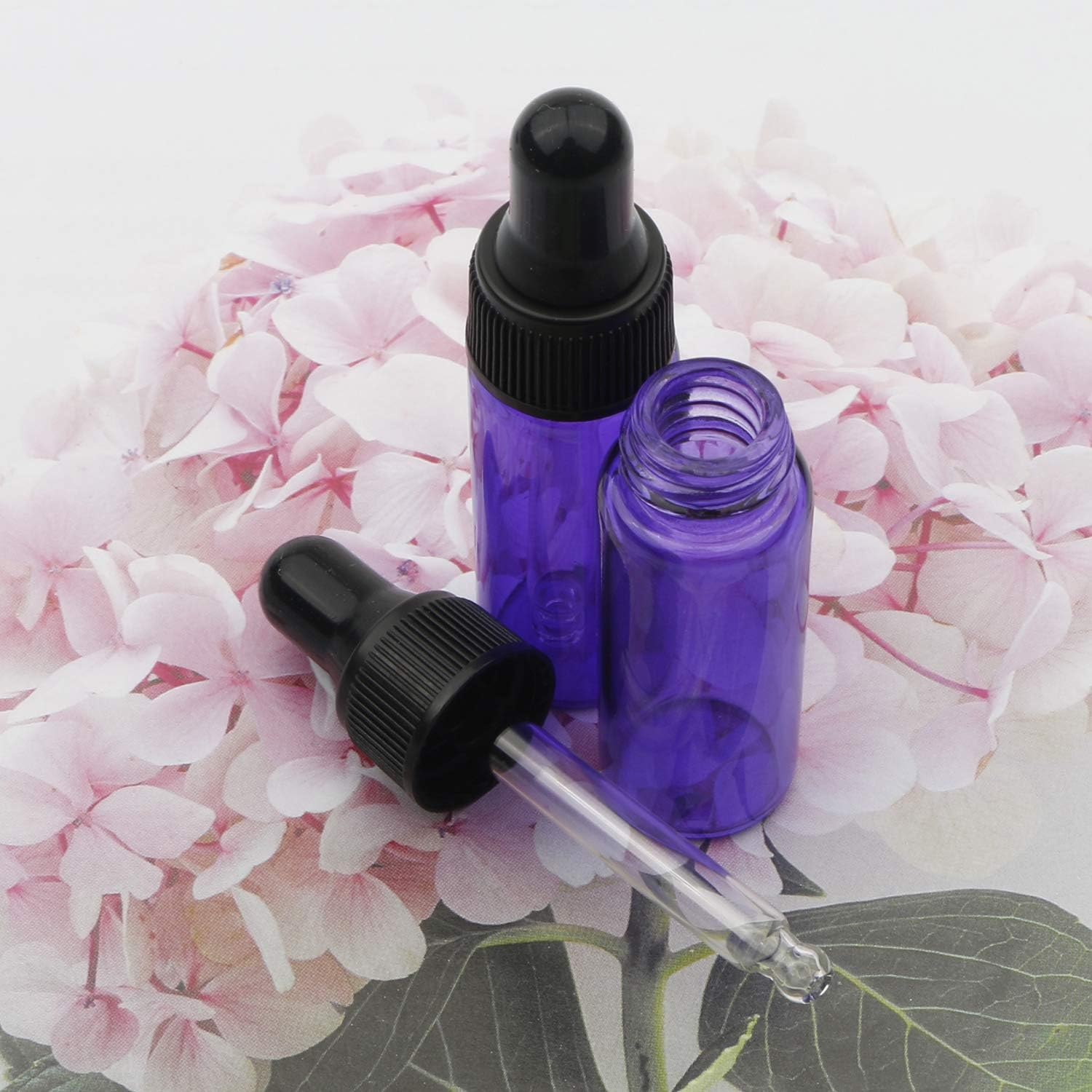 Thumbnail 3 de Pxyelec 30pcs 5ml Purple Glass Dropper Bottles – Refillable Essential Oil & Sample Storage