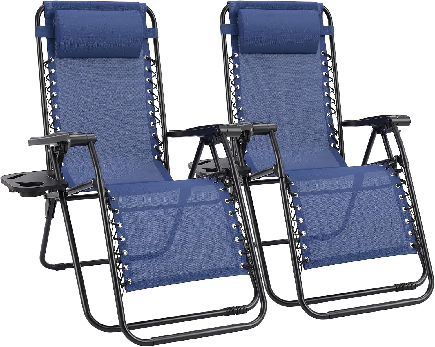 Sweetcrispy TY01NEBUF-MN Zero Gravity Chairs Set of 2, Folding Mesh Recliners
