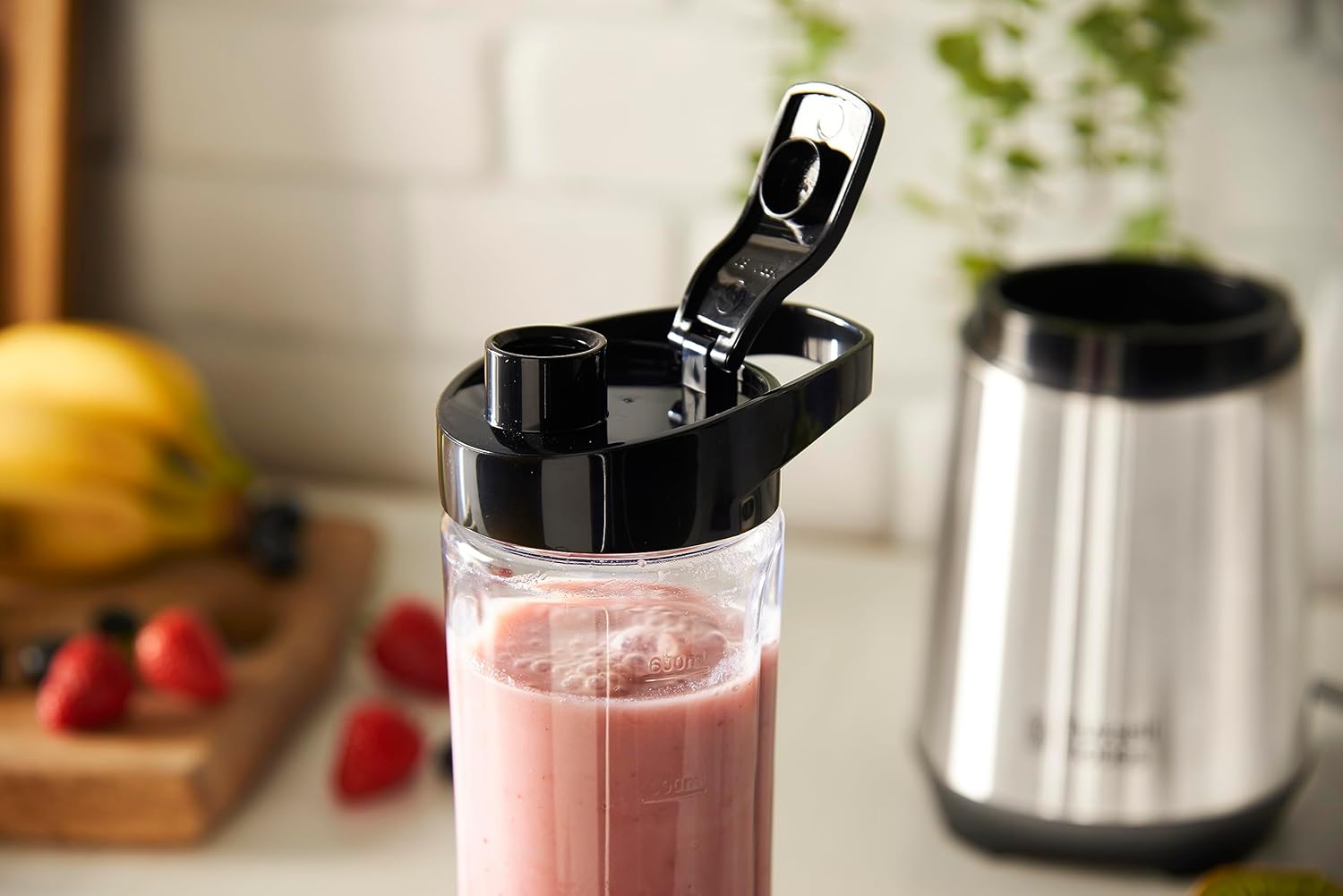 Detalle de Russell Hobbs Frullatore - Robot da cucina e Frullatore Portatile 23.500 giri/min, 600 ml, no BPA, lavabile in lavastoviglie