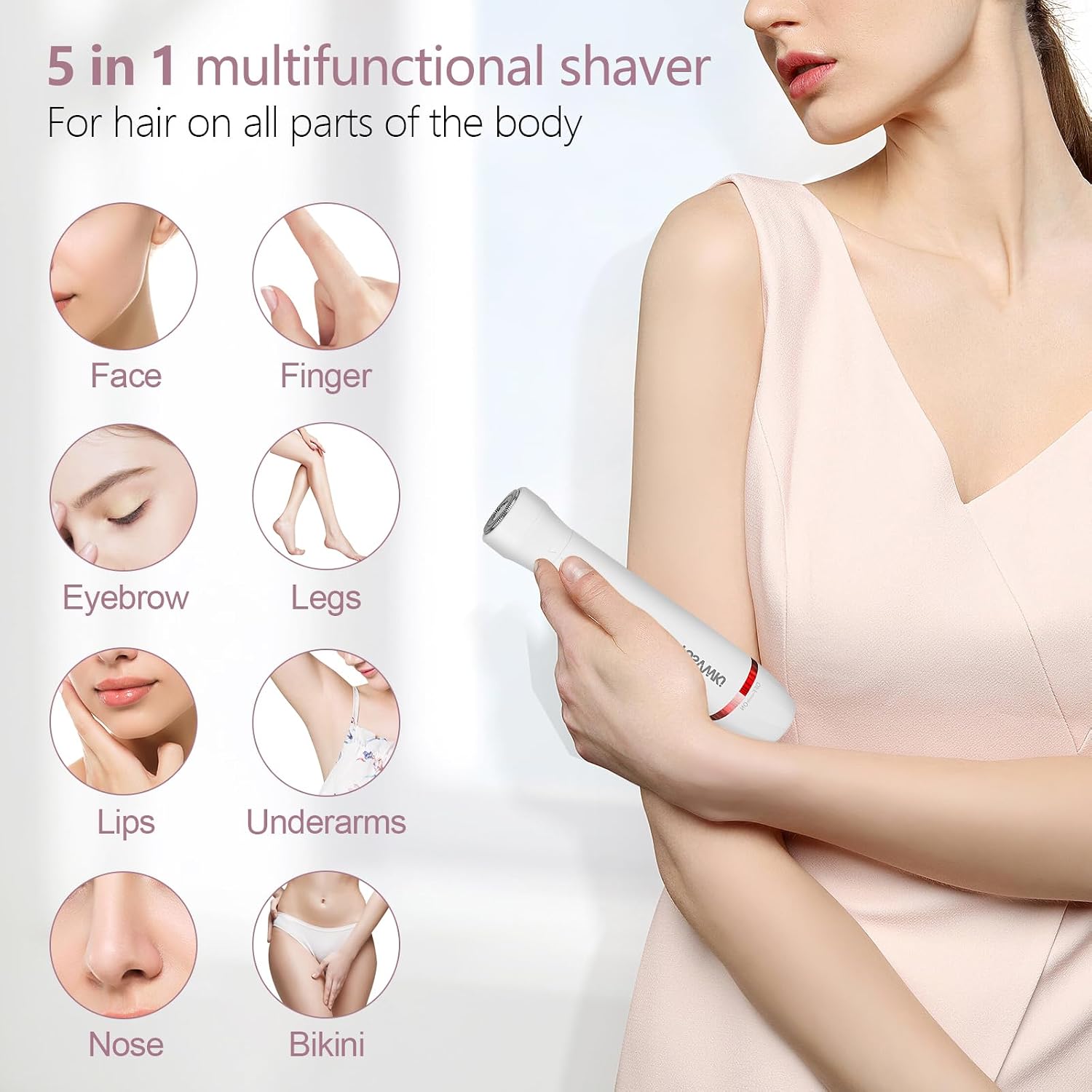 Thumbnail 1 de yusvwkj 5-in-1 Lady Shaver for Women: Painless Hair Removal On The Go