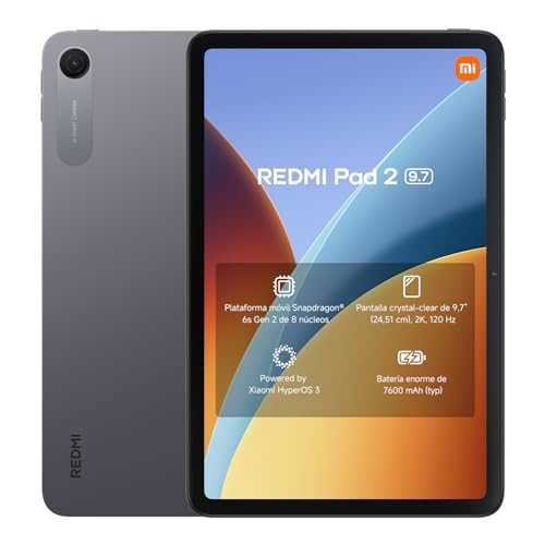 Detalle de Xiaomi Redmi Pad 2: Tablet de 9,7” con 4+64 GB, rendimiento fluido y batería para todo el día
