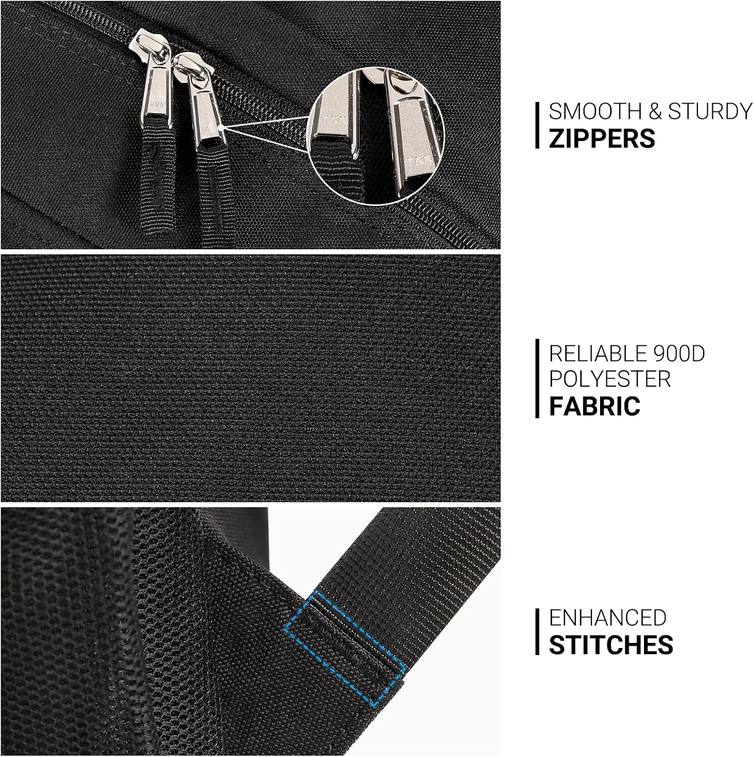 Thumbnail 5 de ZORFIN 26L Black Backpack: All-Season, Water-Resistant Organizer for College and Travel