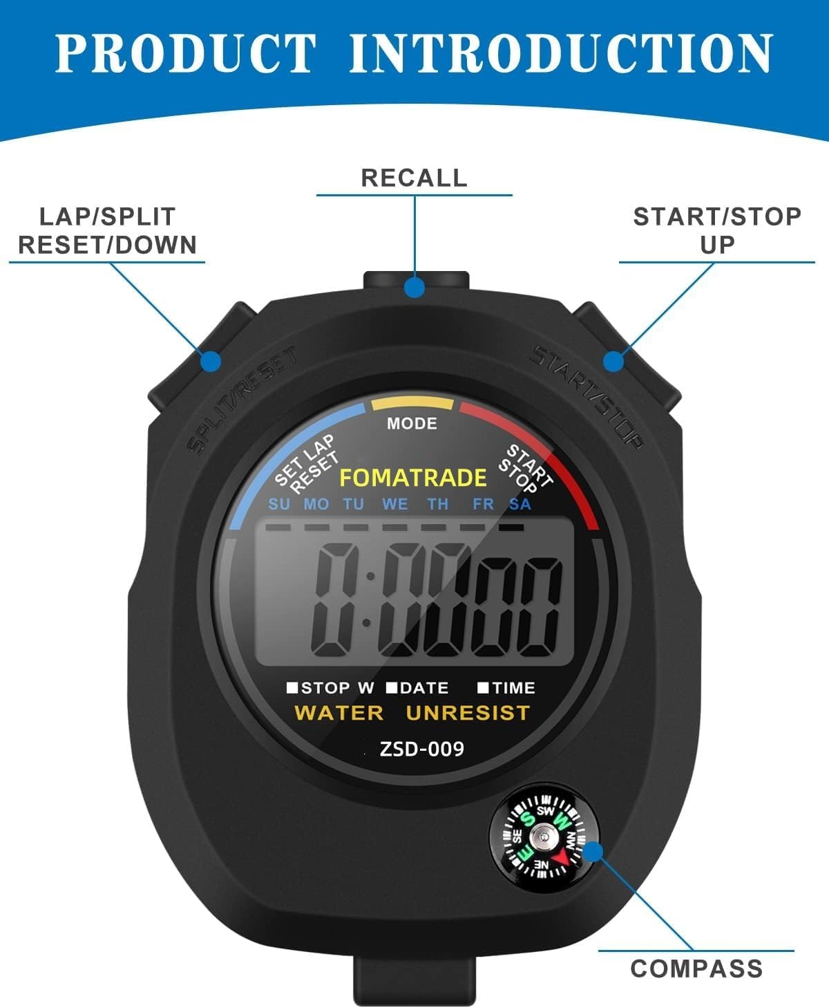 Thumbnail 6 de Fomatrade digital stopwatch 8-pack