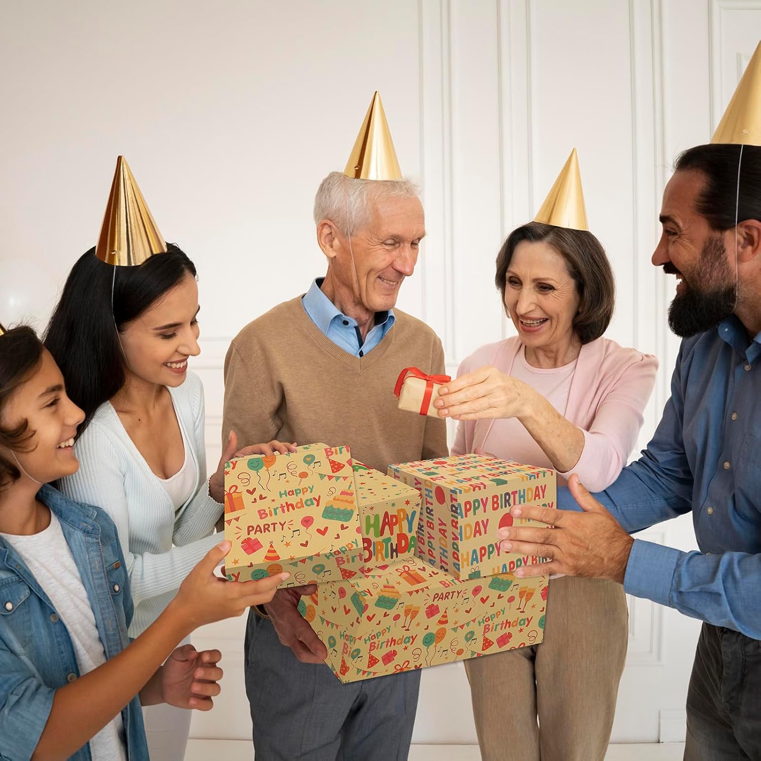Thumbnail 3 de Birthday Wrapping Paper: Happy Gifts Wrapping for Men, Women & Kids – 50 x 70 cm, 8 Sheets