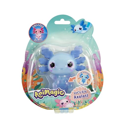 Goliath ANIMAGIC Let’s GLO Axolotl, mascota luminosa para niños