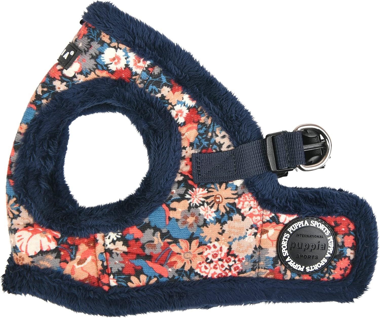 Detalle de Puppia GIANNI HARNESS B – granatowe szelki dla psa, rozmiar L