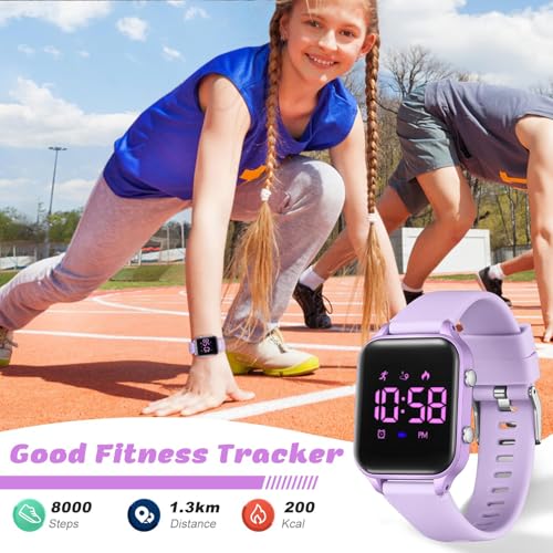 Thumbnail 2 de Timever Reloj Digital para Niños con Podómetro y Alarma – Sin App ni Teléfono