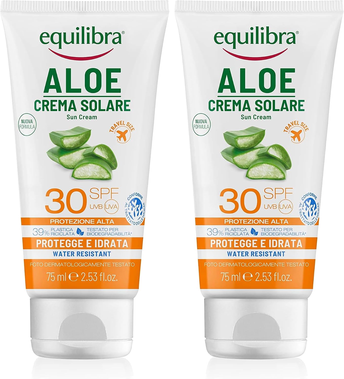 Thumbnail 4 de equilibra Solari Aloe Crema Solare SPF 30 Travel Size – protezione e idratazione in formato da viaggio