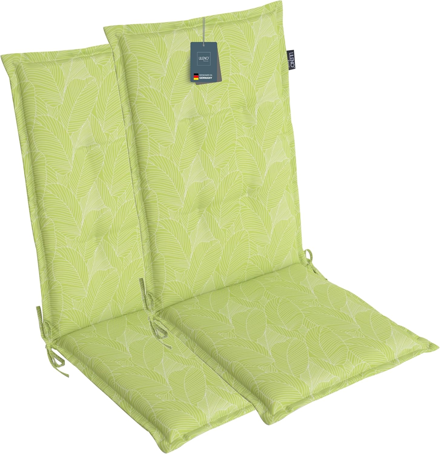 LILENO HOME Gartenstuhl Auflagen 2er Set Hochlehner