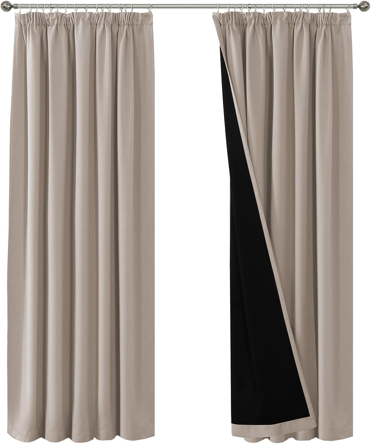 Detalle de BellaHills 100% Blackout curtains 2 panels