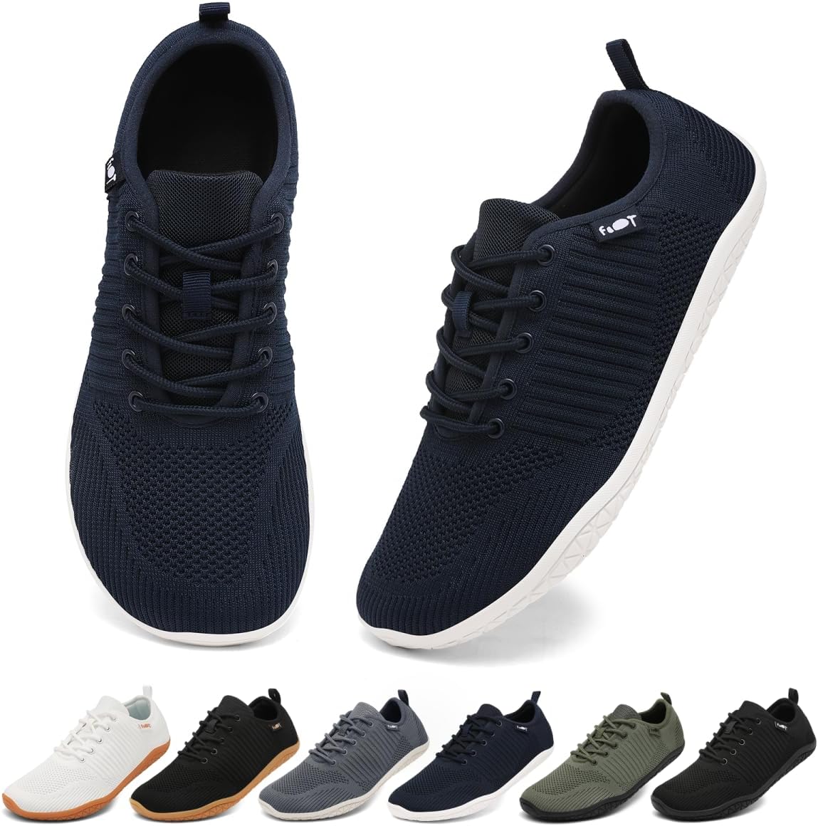 Detalle de Geweo Barfuß Schuhe Damen & Herren – Breite Zehenbox, Zero-Drop, rutschfest, atmungsaktiv