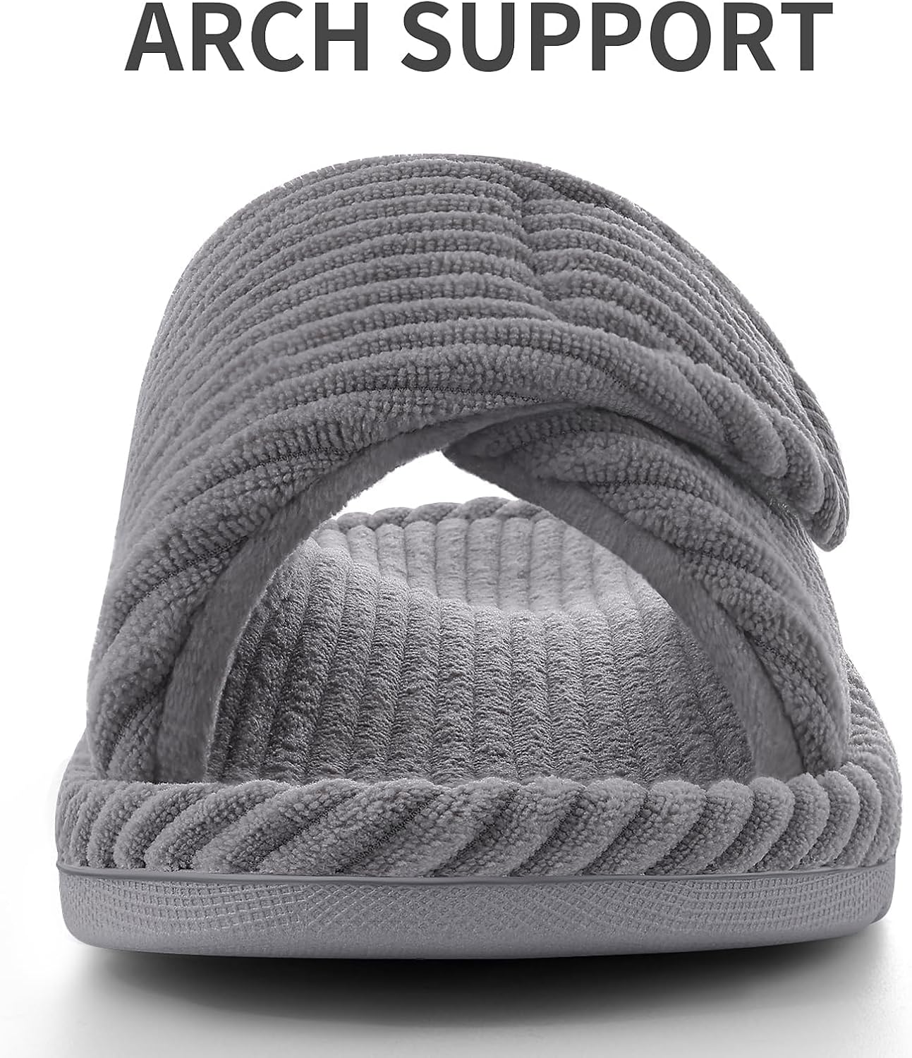 Thumbnail 1 de Litfun orthopädische Damen-Hausschuhe mit Memory-Foam Fußbett, verstellbarem Klettverschluss