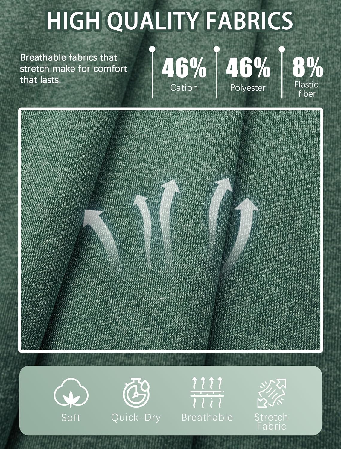 Detalle de ANGEL CITIZ Herren Poloshirts (Kurzarm/Langarm) – atmungsaktiv, schnelltrocknend, für Casual, Sport & Golf