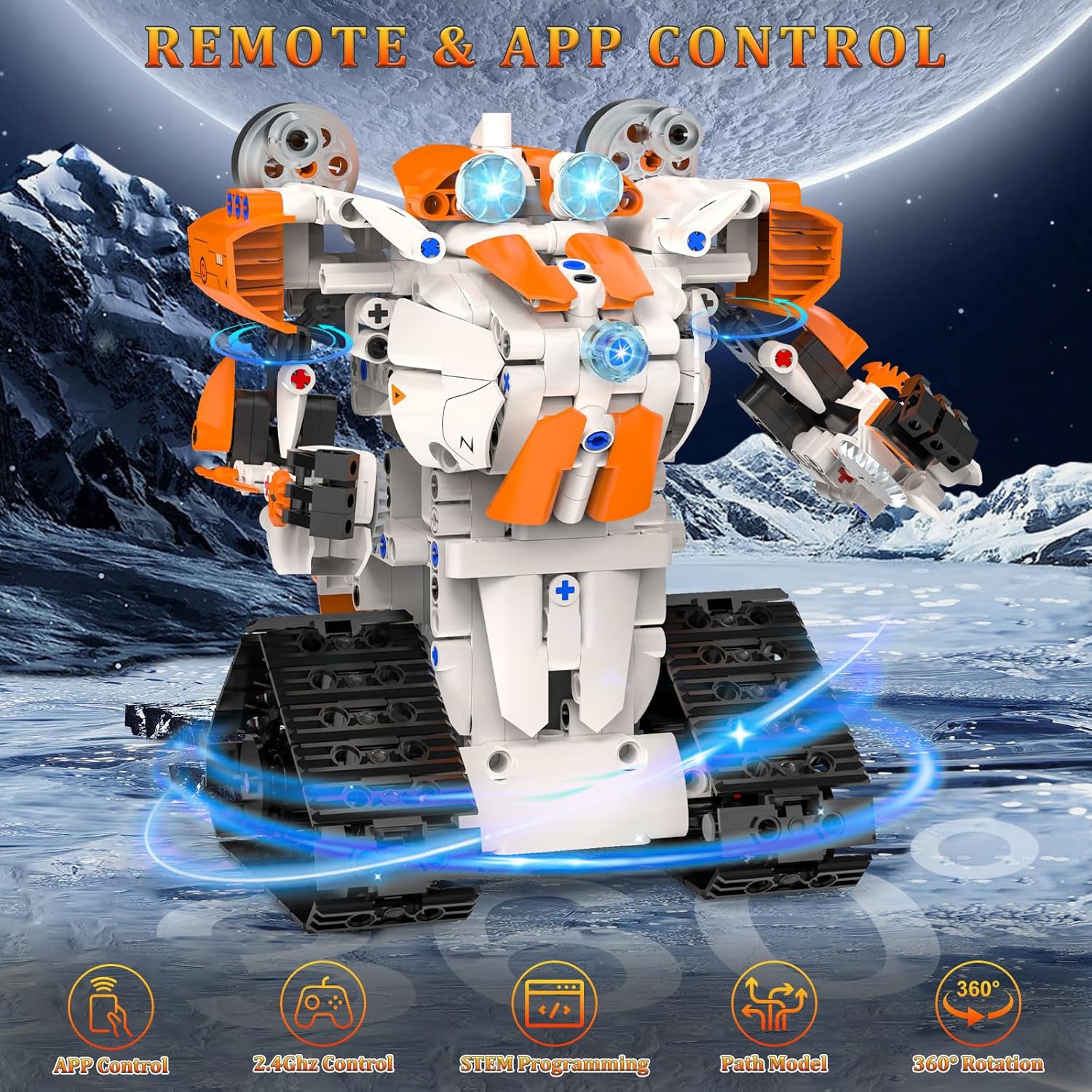 Thumbnail 2 de 689-Piece 5in1 STEM Robot Building Kit for Kids 🤖